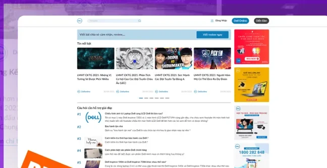 Màn hình dự án MONA làm cho Dell Online