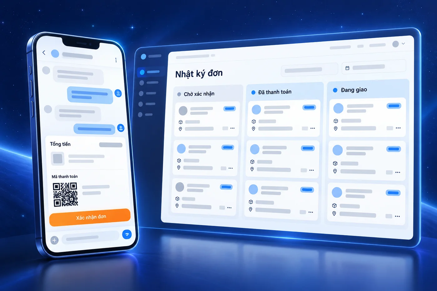 Bảng quản trị chatbot minh hoạ của Viết chatbot chốt đơn