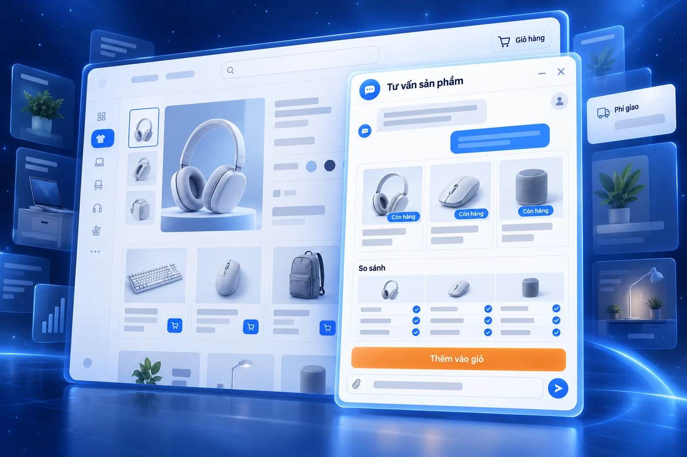 Bảng quản trị chatbot minh hoạ của Viết chatbot cho website bán hàng