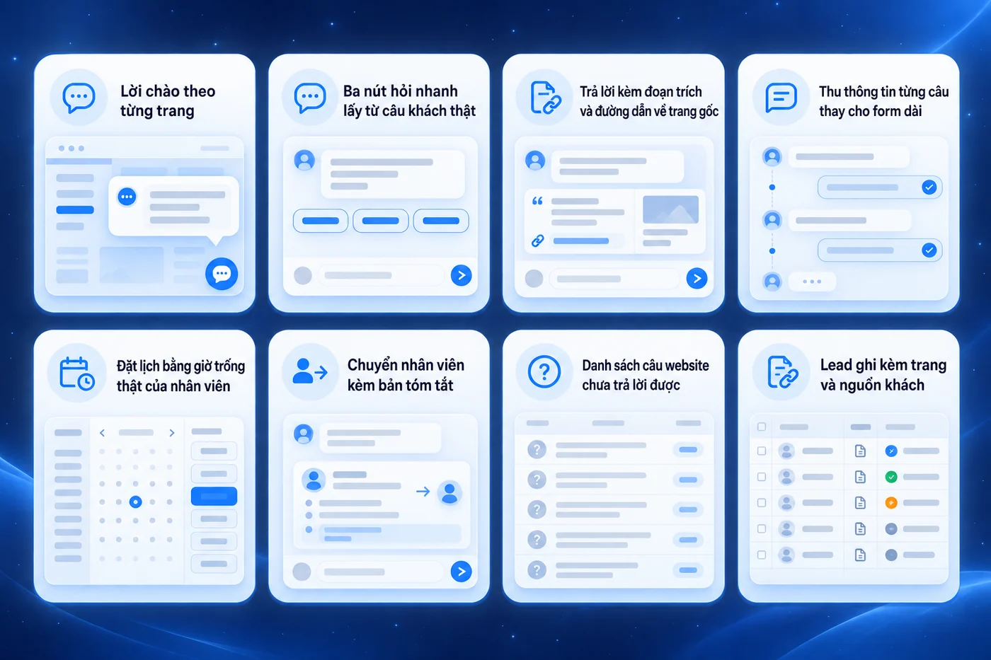 Những việc chatbot làm ngay trên trang khách đang đọc