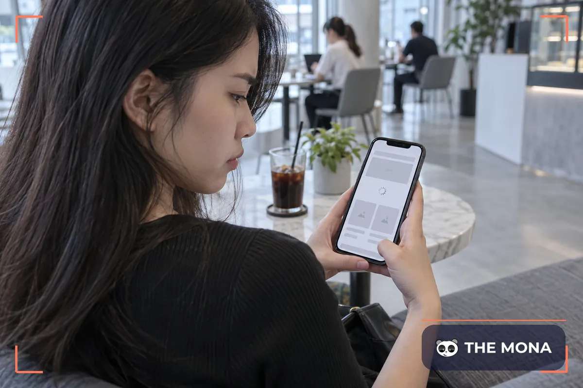 Khách xem website bán hàng trên điện thoại ngay sau khi bấm quảng cáo