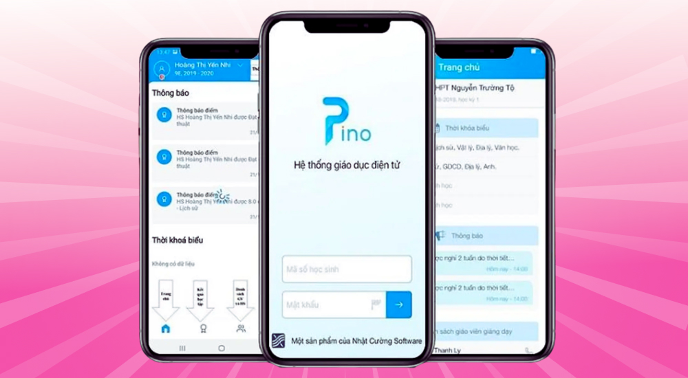 Phần mềm sổ liên lạc online Pino