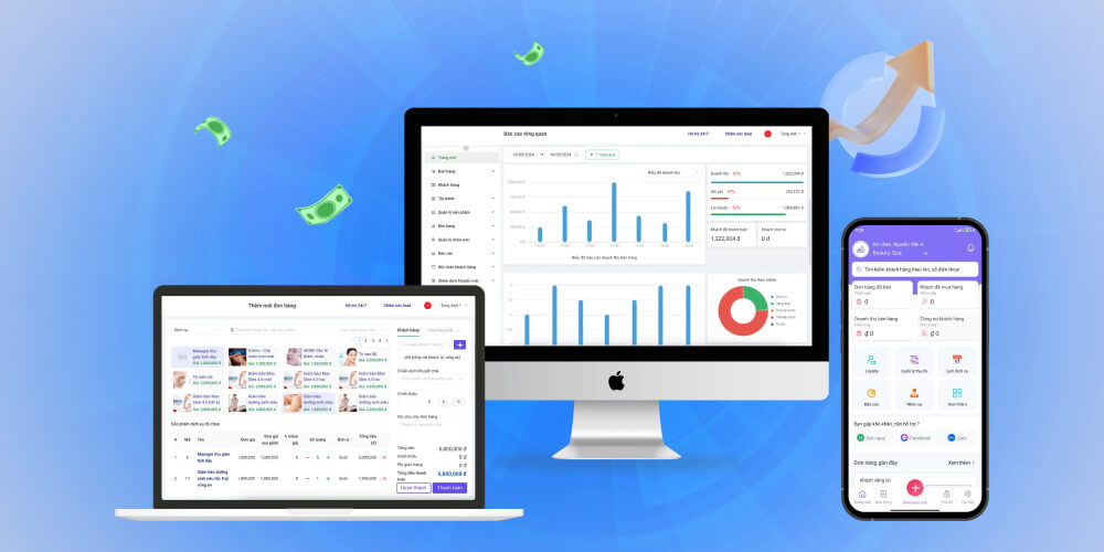 Chức năng chính của ứng dụng quản lý spa