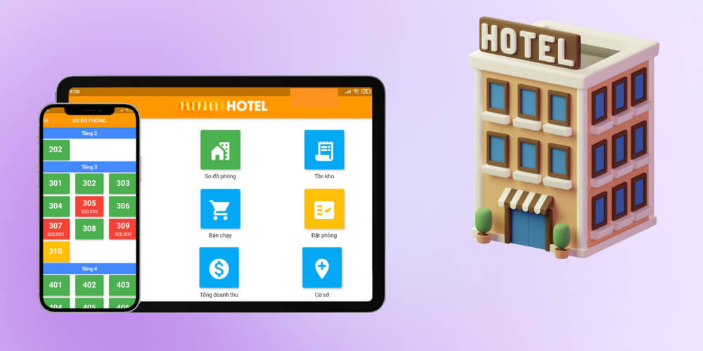 Quản lý đặt phòng tiện lợi bằng ứng dụng quản lý khách sạn