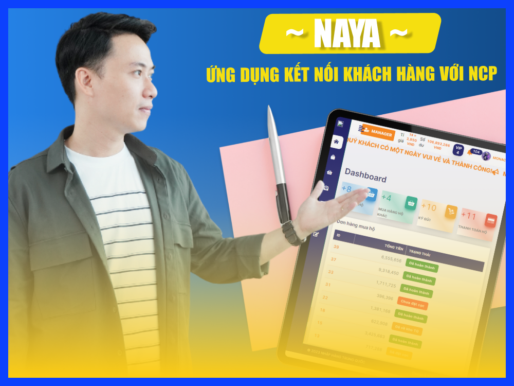 Naya - Ứng dụng kết nối khách hàng với nhà cung cấp