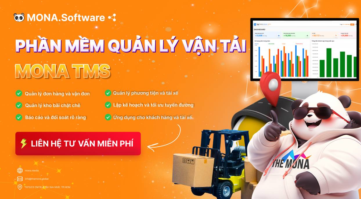 MONA TMS - Phần mềm quản lý vận tải tiện lợi, thông minh
