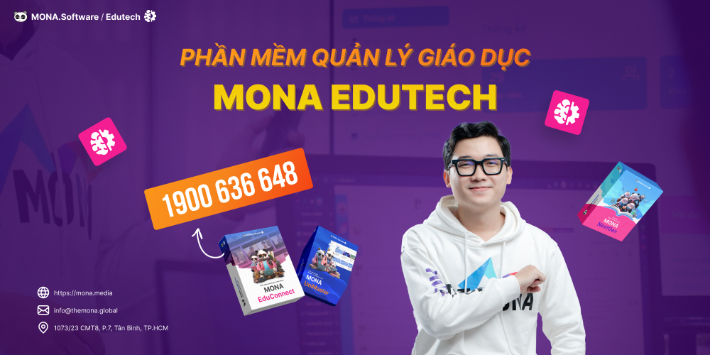 Ứng dụng quản lý giáo dục MONA EduCenter
