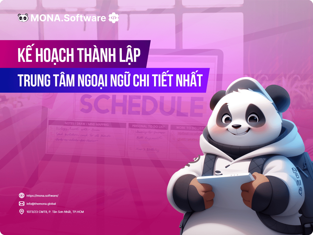 Kế hoạch thành lập trung tâm Ngoại Ngữ