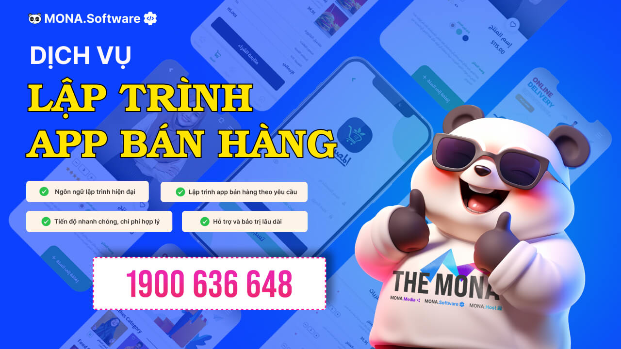 Dịch vụ lập trình app bán hàng