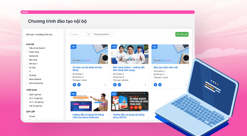 Phần mềm LMS trong quản lý nội bộ doanh nghiệp
