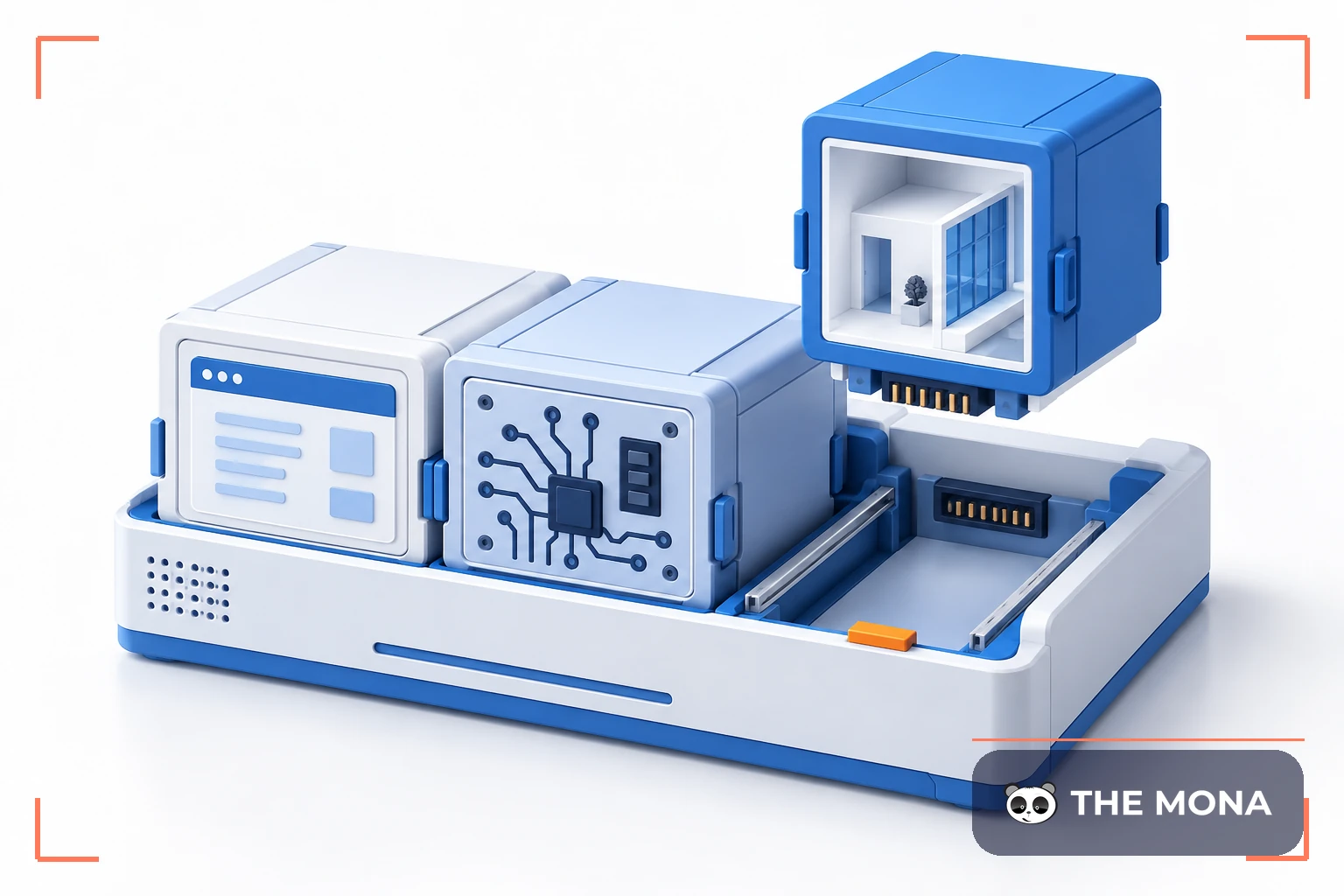 Các module phần mềm, điện tử và kiến trúc lắp ghép thành hệ thống thống nhất