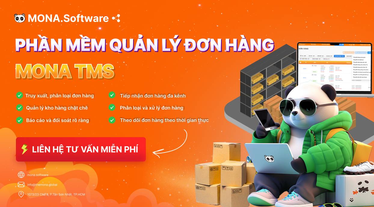 MONA TMS - Phần mềm quản lý đơn hàng chính xác, dễ sử dụng