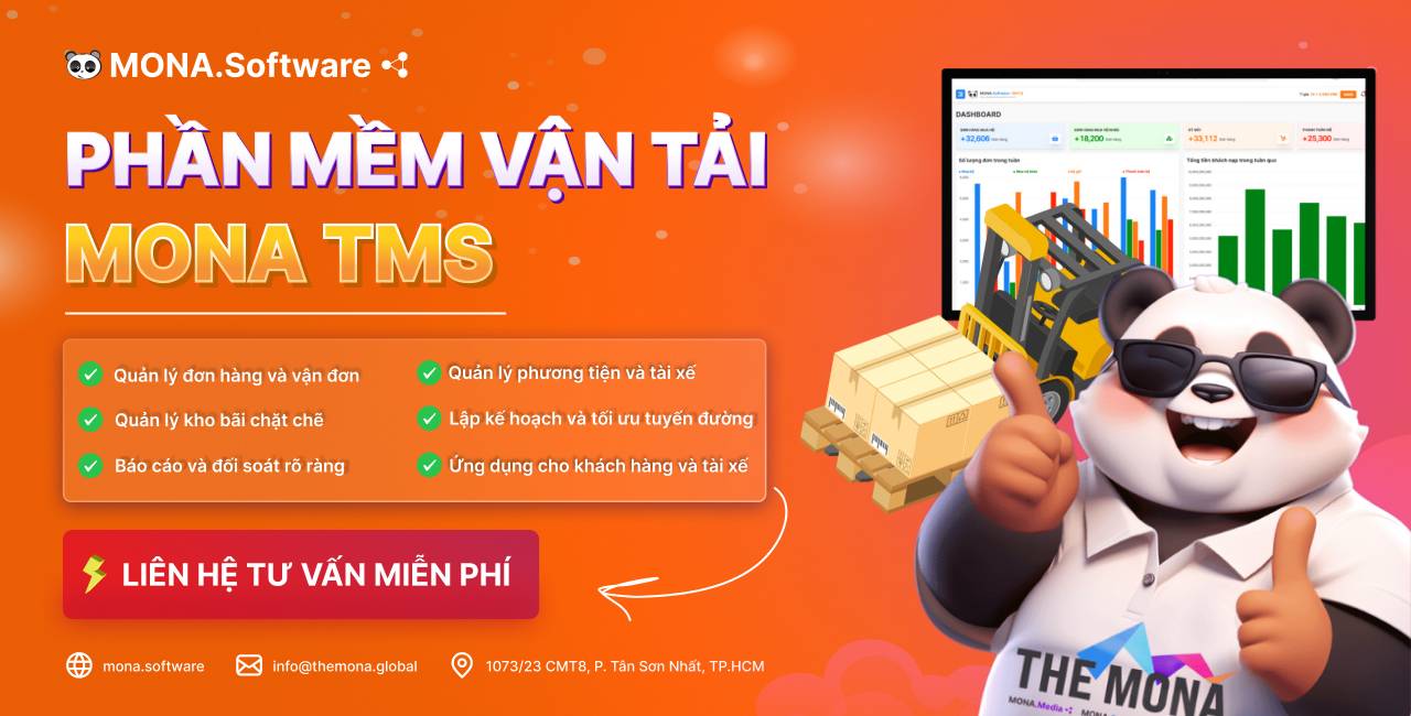 MONA TMS - Phần mềm quản lý vận tải tốt nhất hiện nay