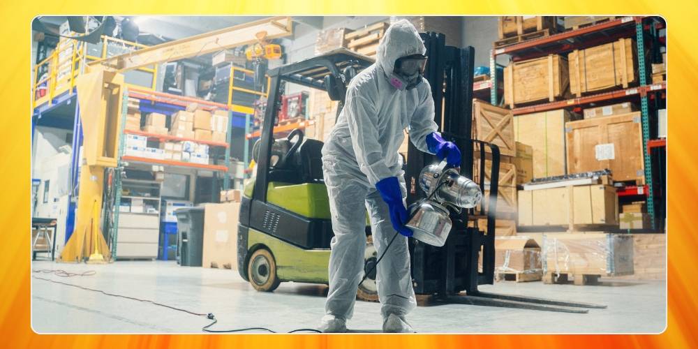 Dọn vệ sinh sạch sẽ cũng là cách quản lý kho vật tư hiệu quả