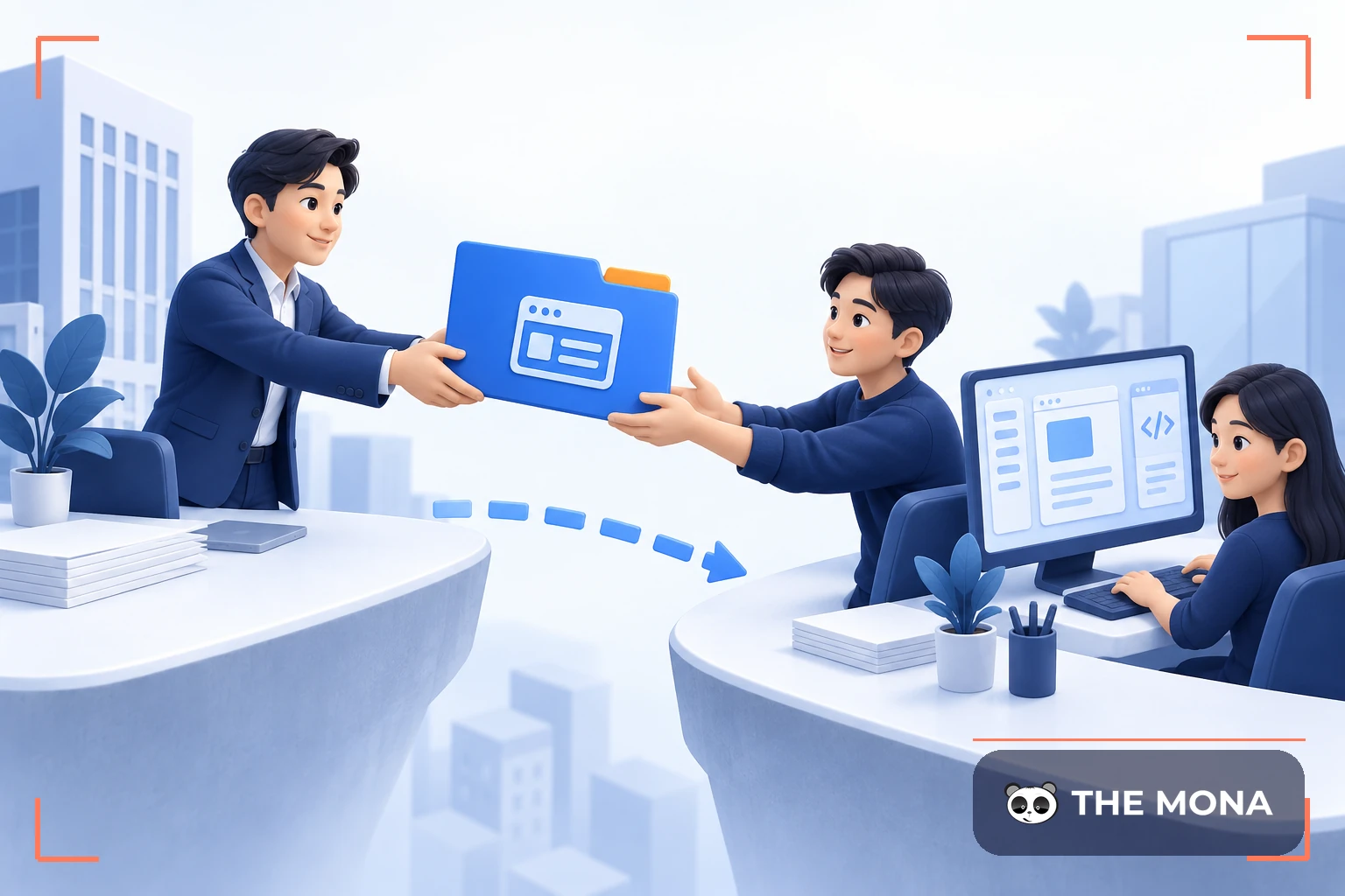Doanh nghiệp bàn giao dự án phần mềm cho nhóm lập trình viên thuê ngoài