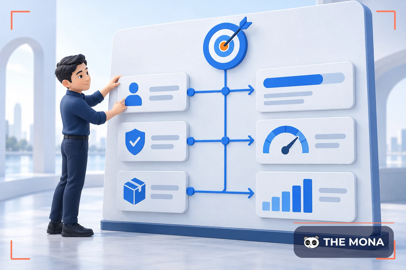 Nhà quản lý kết nối CSF với KPI trên bảng quản trị mục tiêu