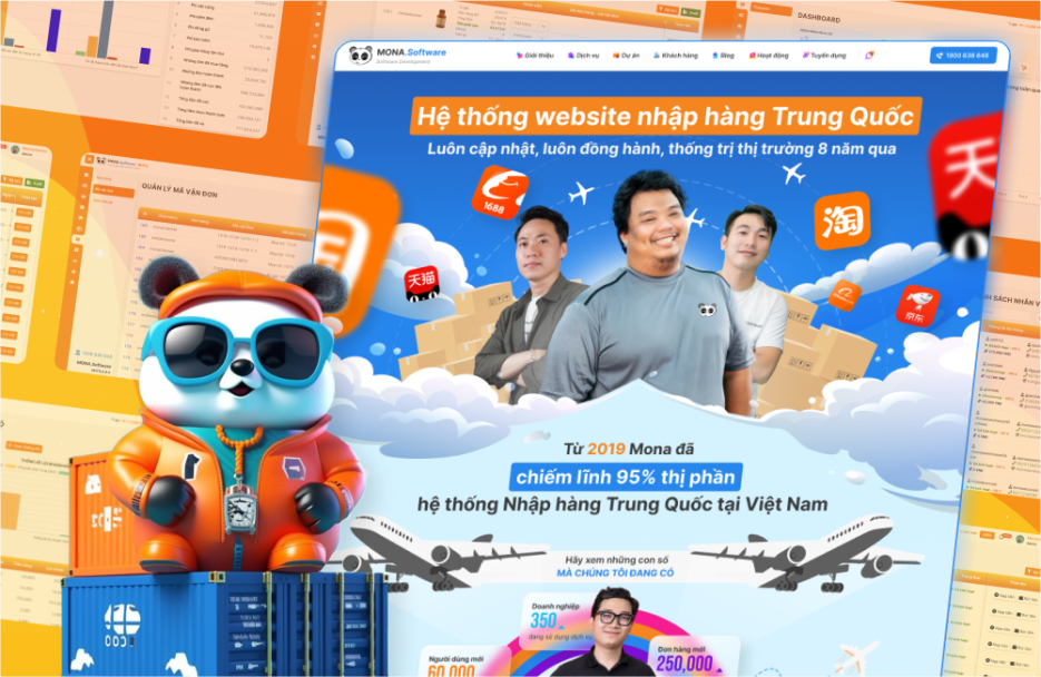 Hệ thống nhập hàng Trung Quốc Monasoftware