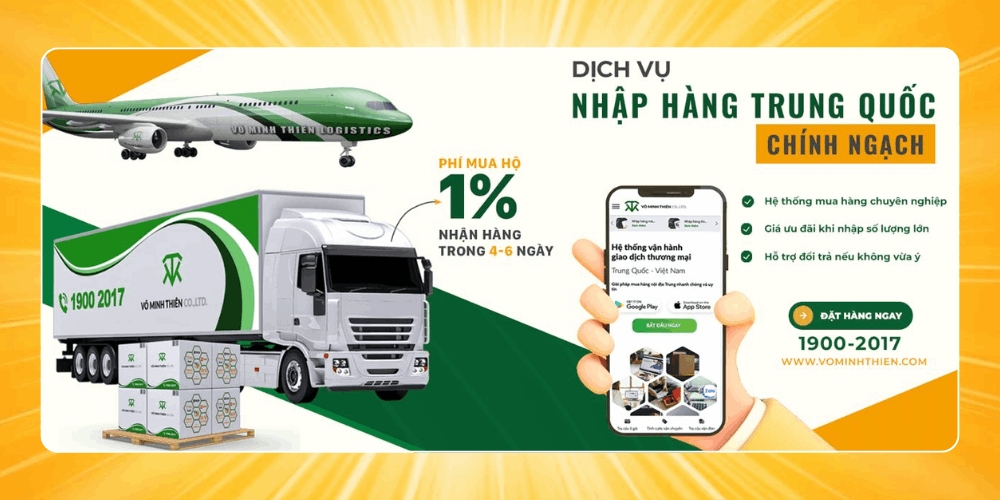 Đơn vị nhập hàng Trung Quốc uy tín Võ Minh Thiên