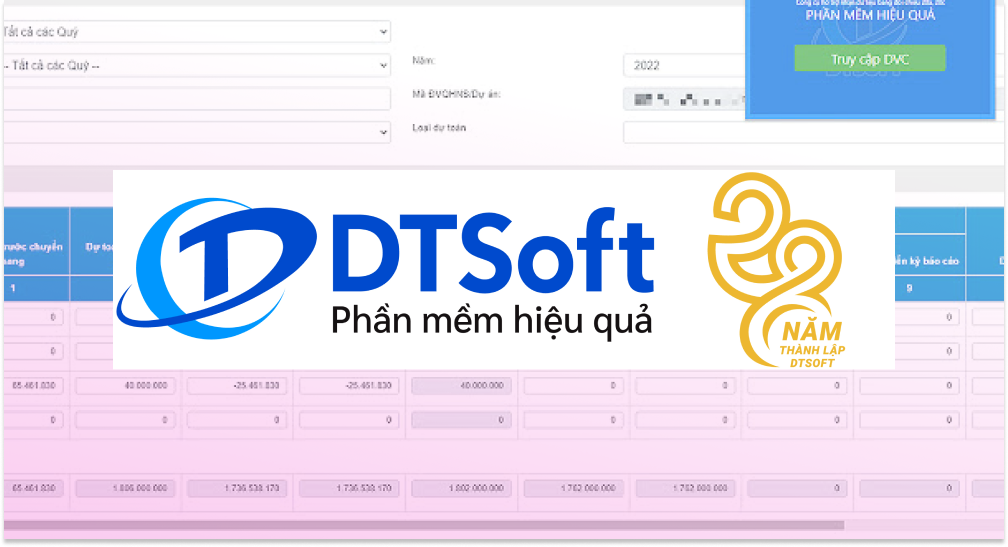 Ứng dụng quản lý trường tiểu học DTSoft