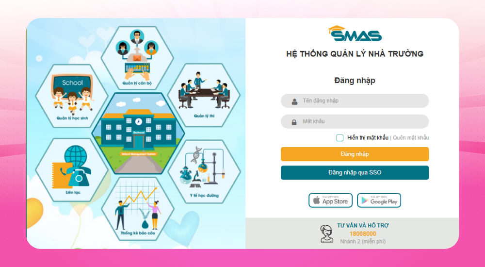 Nền tảng quản lý học sinh SMAS Viettel