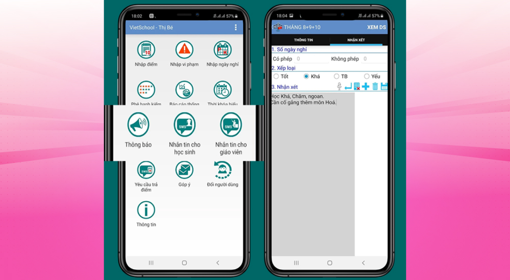 Phần mềm quản lý danh sách học sinh VietSchool