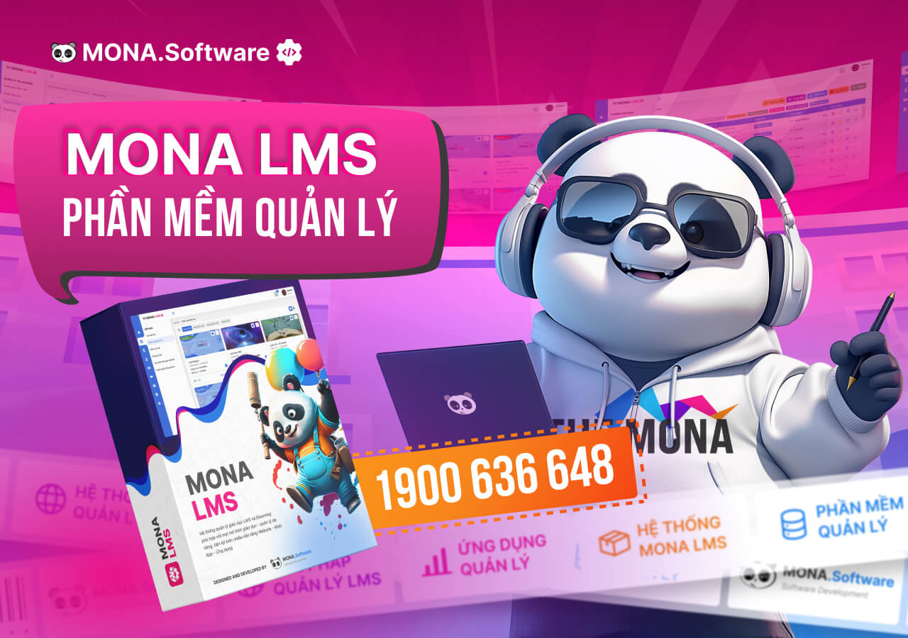Phần mềm quản lý trường học trực tuyến MONA LMS