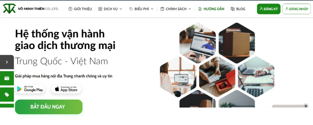 Thiết kế website giới thiệu nhập hàng Trung Quốc