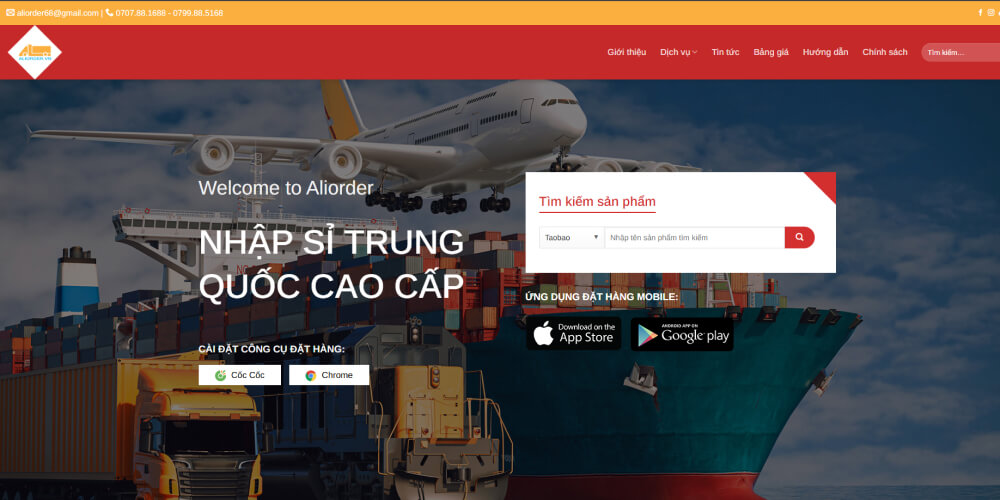 App mua hàng Quảng Châu Aliorder