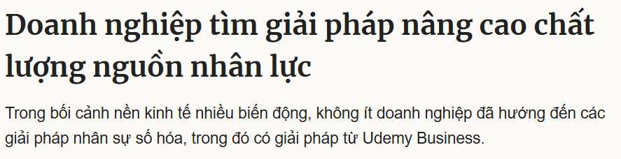 Tình trạng doanh nghiệp muốn nâng cao chất lượng nhân sự hiện nay