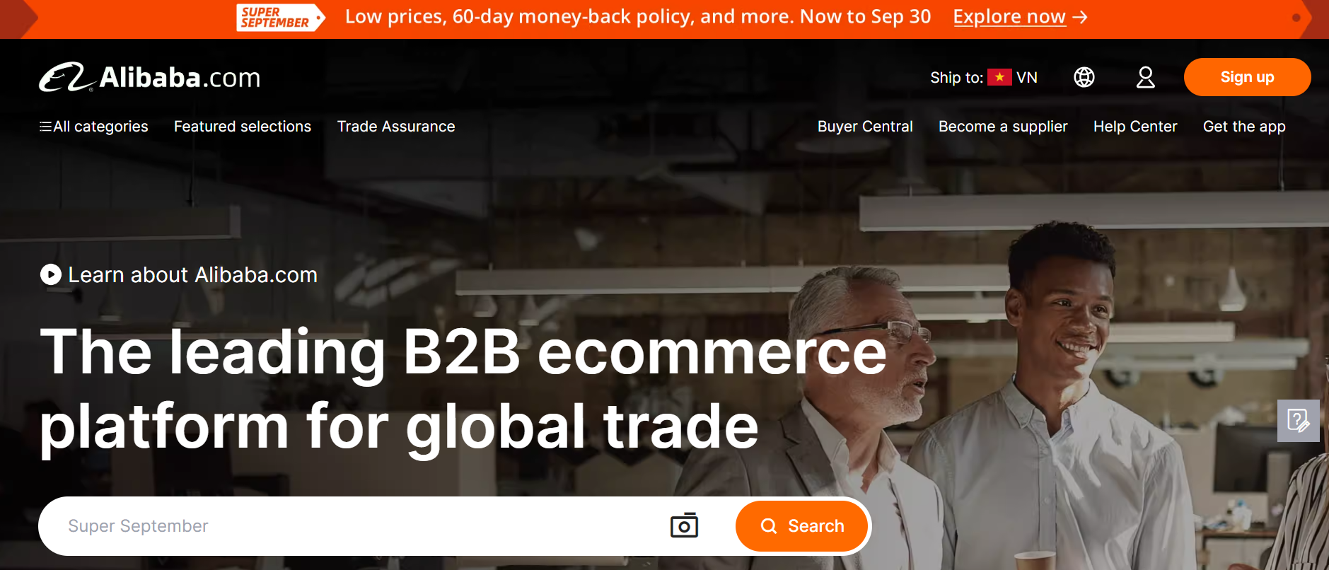 Trang web nhập hàng Trung Quốc – Alibaba