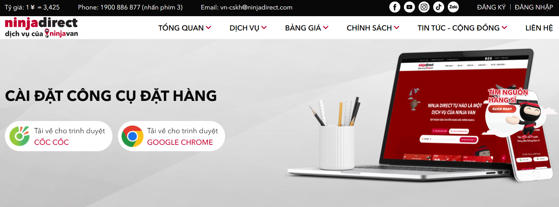 Thiết kế website giới thiệu nhập hàng Trung Quốc