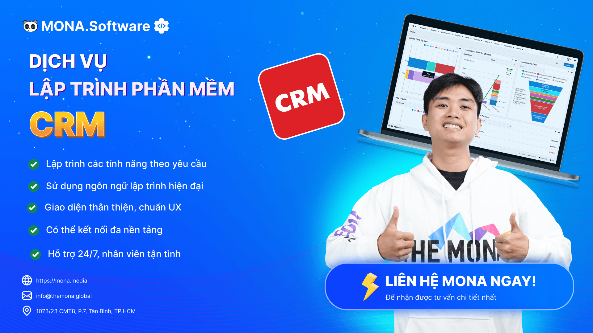 Dịch vụ thiết kế phần mềm CRM