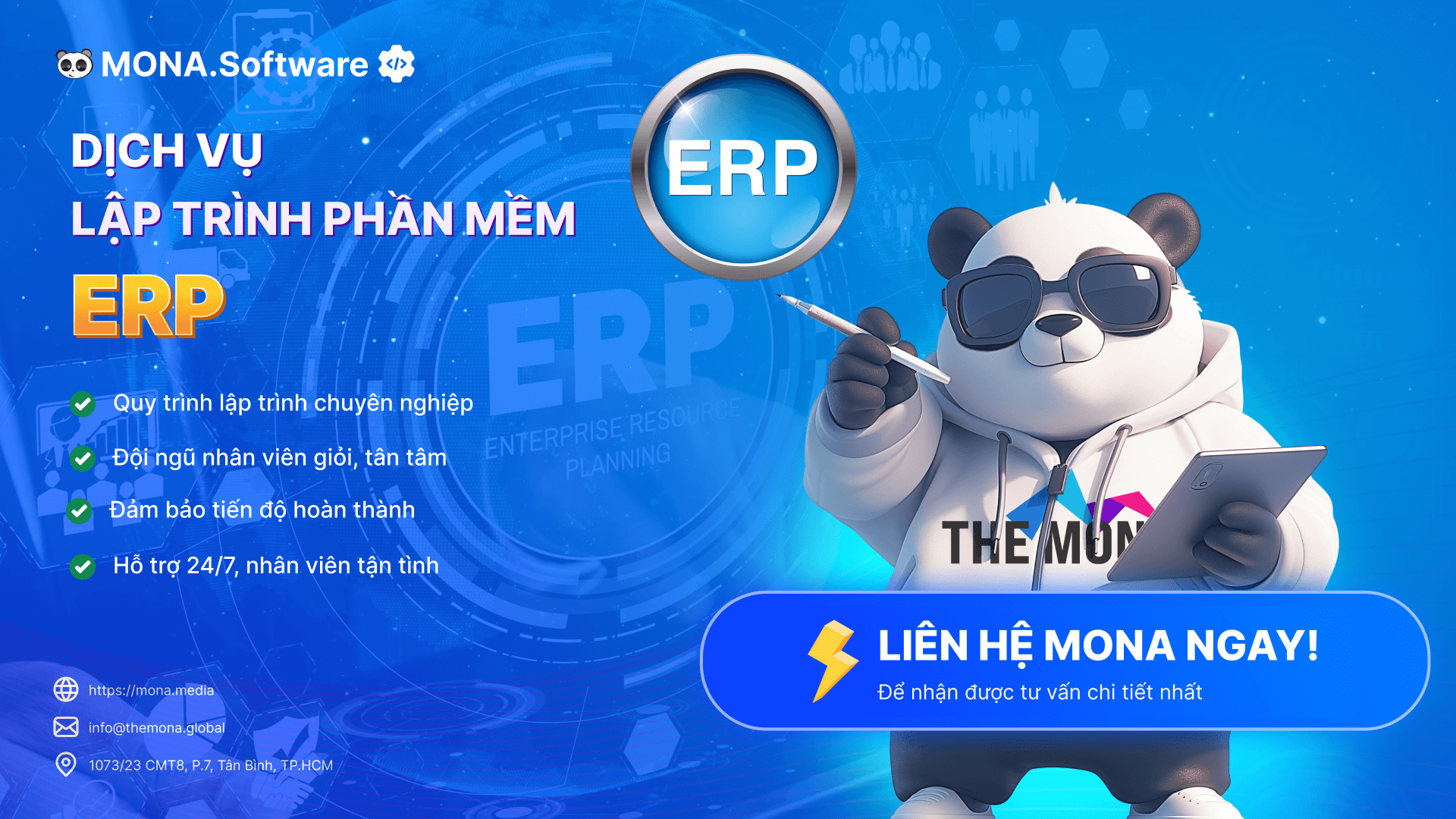 Dịch vụ thiết kế phần mềm ERP tại MONA