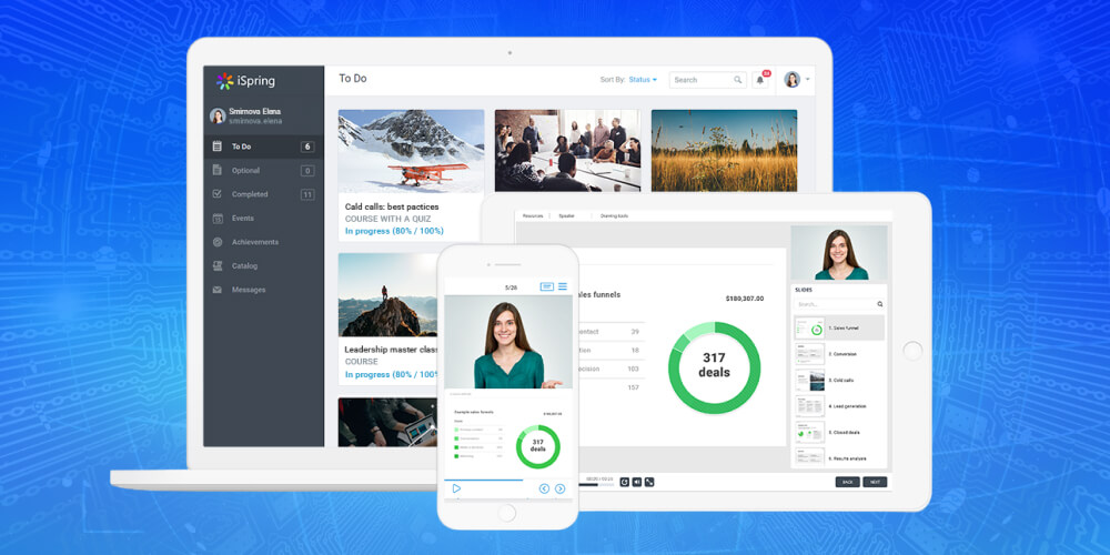 Hệ thống LMS cho doanh nghiệp iSpring Learn