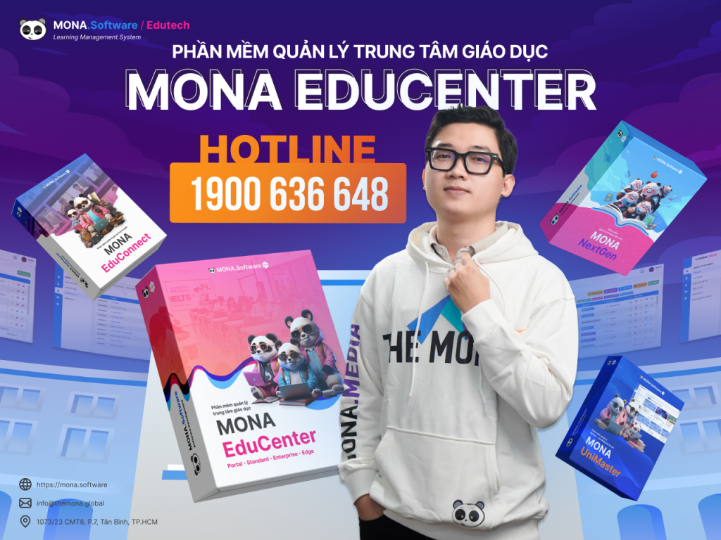 Phần mềm quản lý trung tâm MONA EduCenter