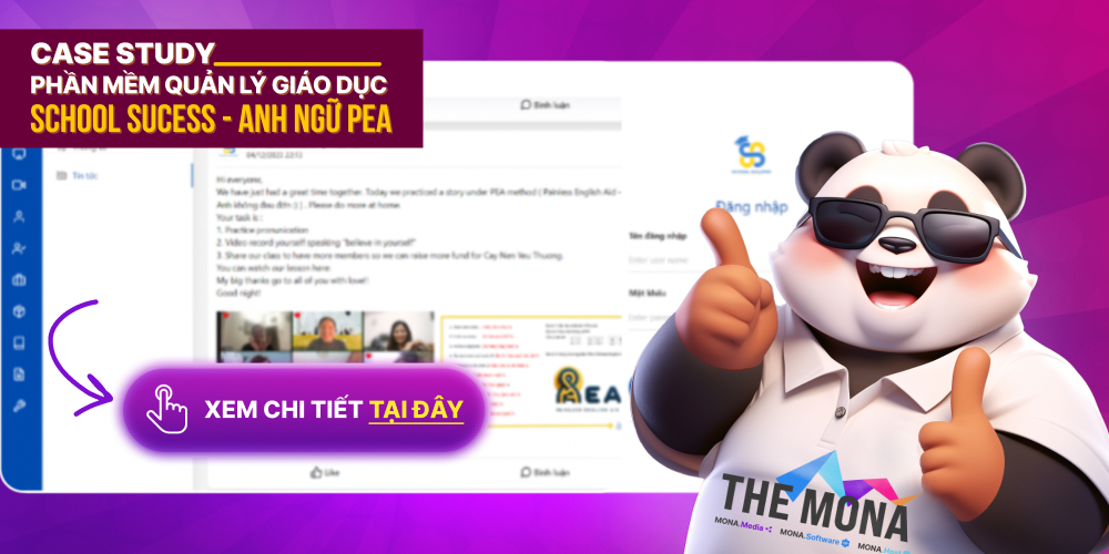 Case study phần mềm quản lý Anh ngữ PEA