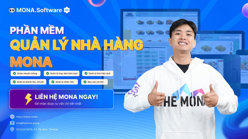 Phần mềm quản lý nhà hàng MONA