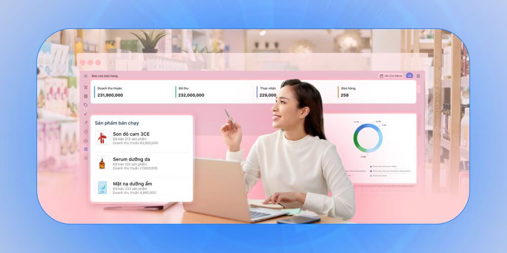 Phần mềm cửa hàng mỹ phẩm Haravan