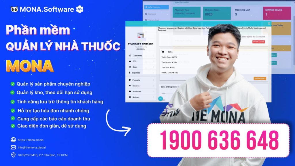 Phần mềm quản lý nhà thuốc MONA