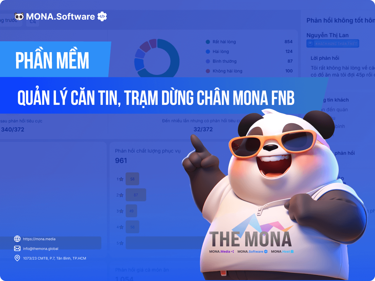 Phần mềm quản lý căn tin, trạm dừng chân tốt nhất MONA