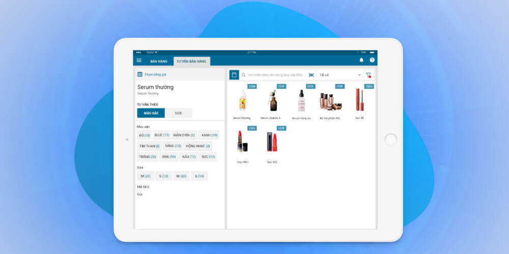 Phần mềm quản lý bán mỹ phẩm MISA eShop