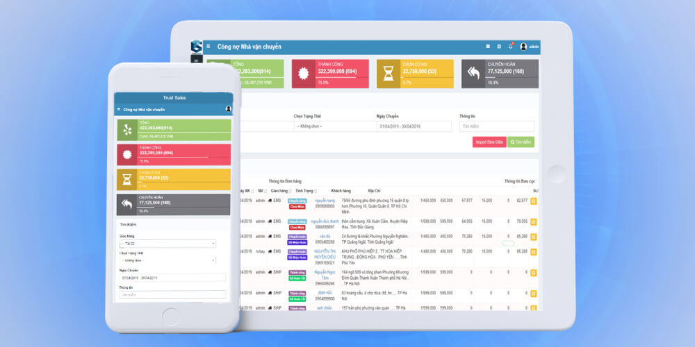 Phần mềm quản lý bán hàng mỹ phẩm Trustsale
