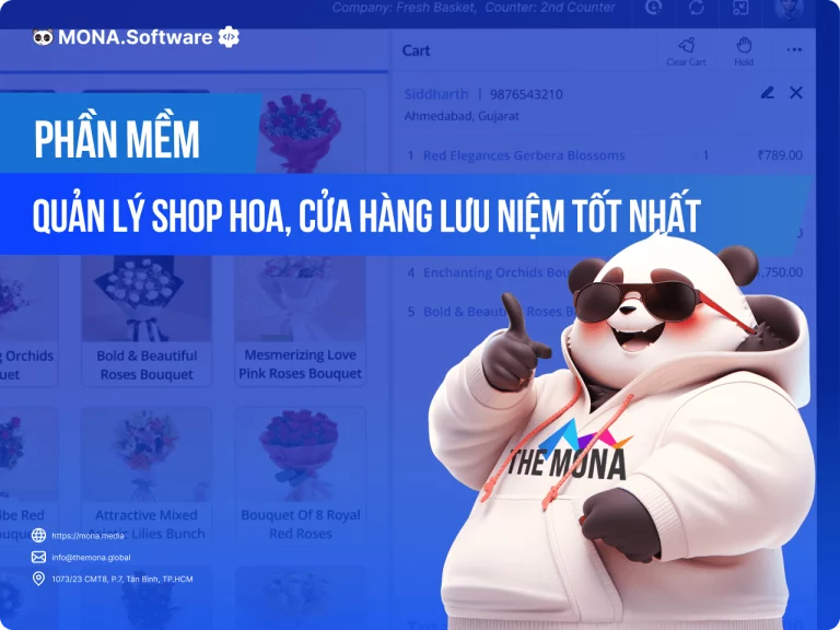 Phần mềm quản lý shop hoa, quà tặng lưu niệm chuyên nghiệp nhất