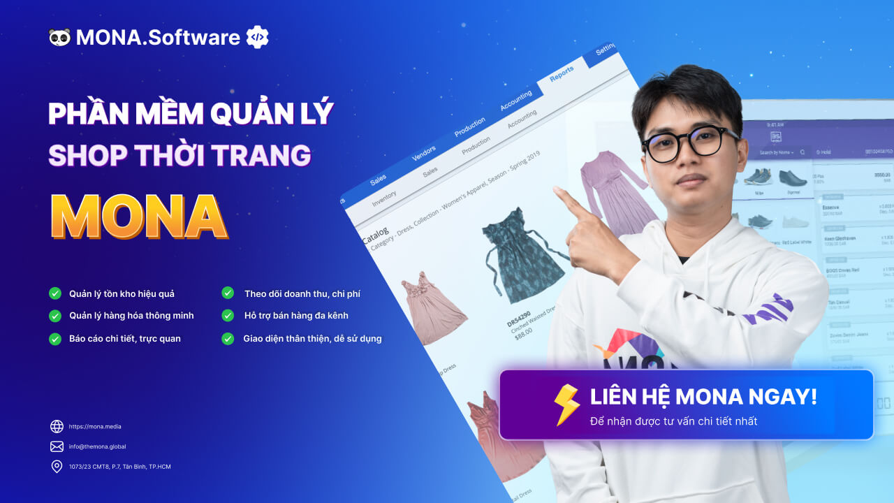 Phần mềm quản lý shop thời trang MONA