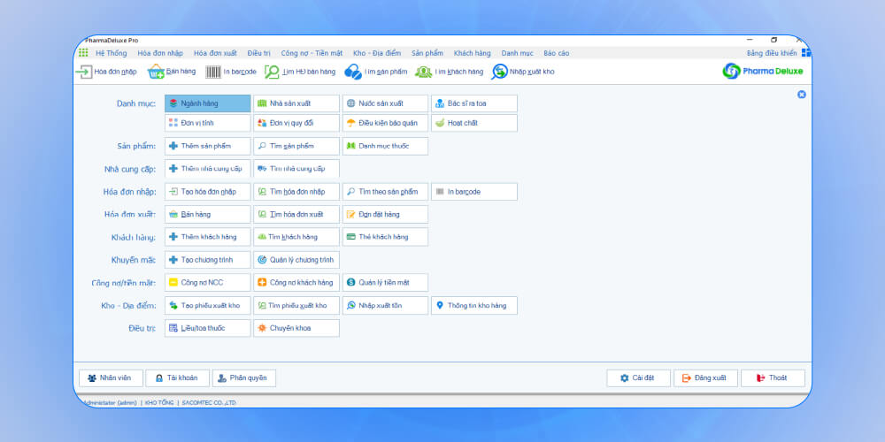 Phần mềm bán lẻ thuốc Pharma Deluxe