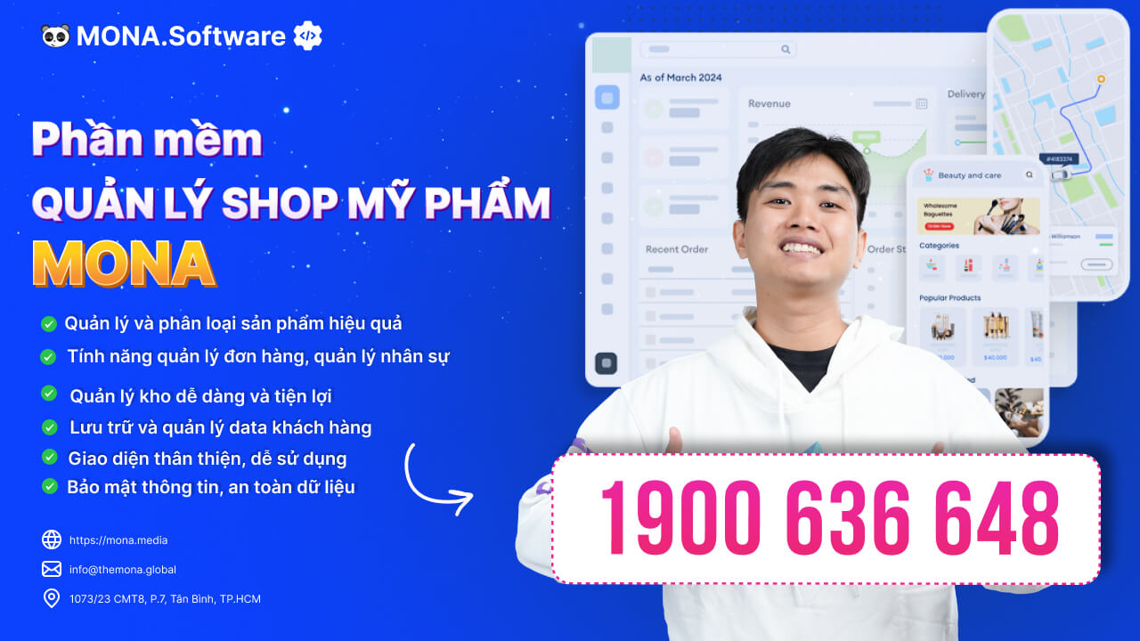 Phần mềm quản lý bán hàng mỹ phẩm MONA