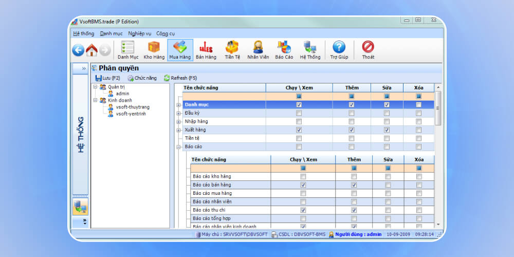 Phần mềm quản lý cửa hàng sách Vsoft BMS Book Store