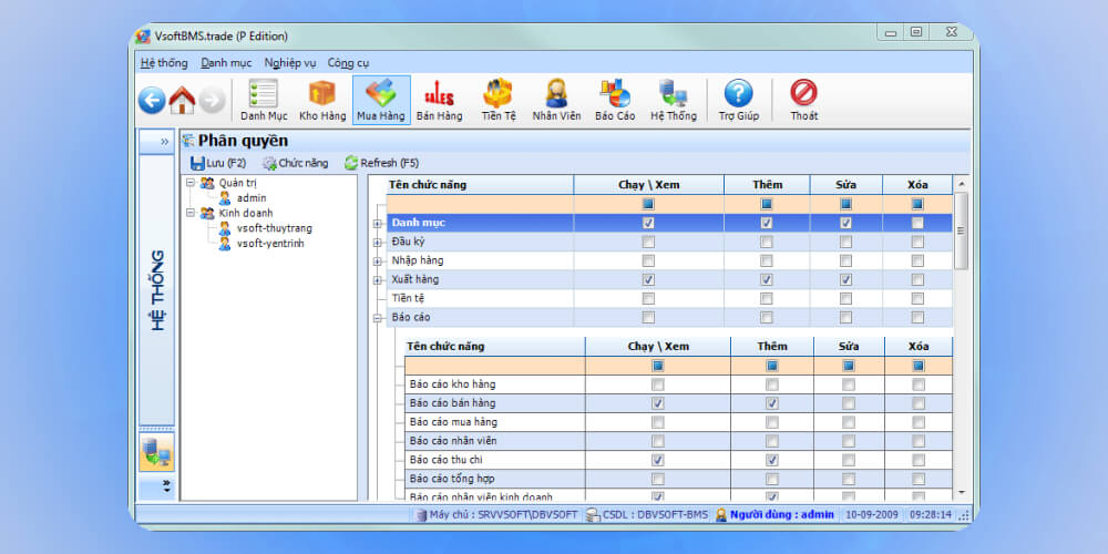 Phần mềm quản lý vật tư công trình Vsoft BMS