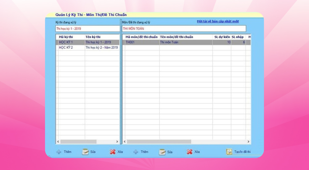 Ứng dụng đảo đề thi trắc nghiệm Lino