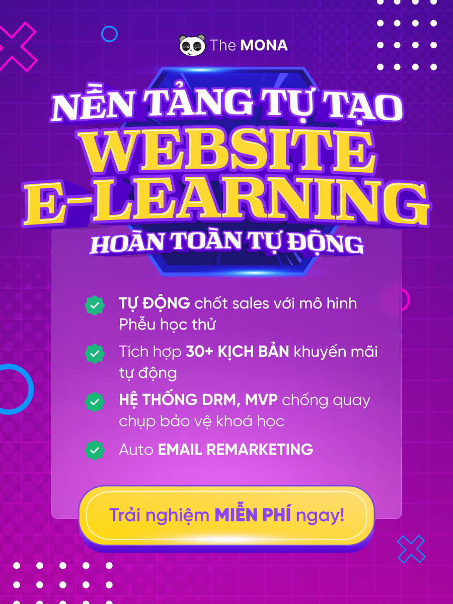 Nền tảng tự tạo website elearning